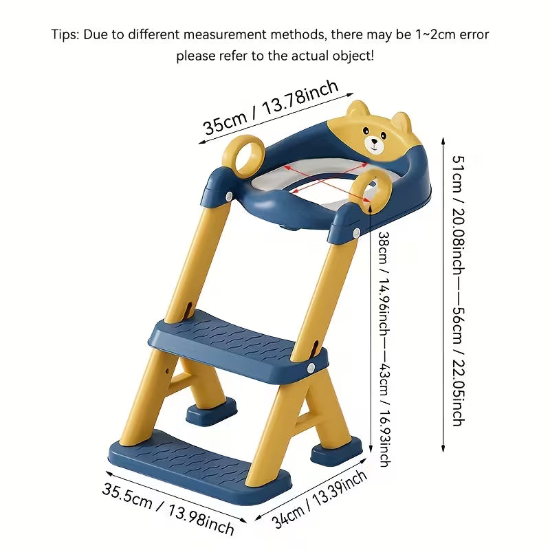 KidPotty® Siège de toilette d'apprentissage réglable 2 en 1 pour enfants