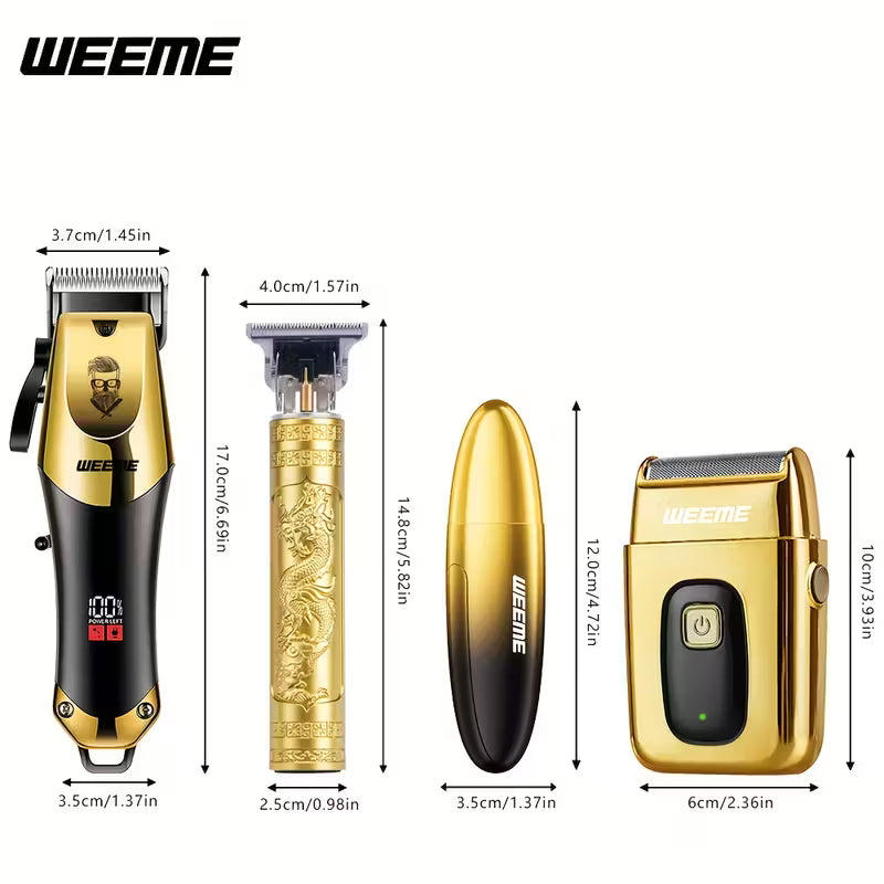 Kit de Toilettage WEEME 4-en-1 – Look Parfait à la Maison