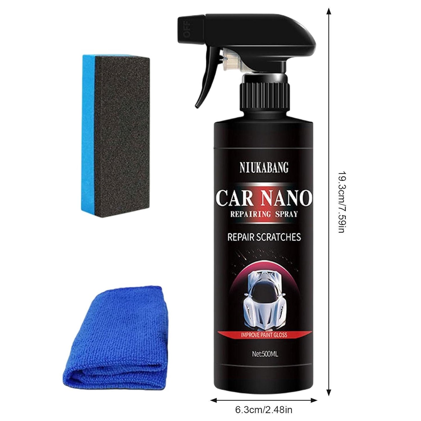 Spray de réparation des rayures de voiture