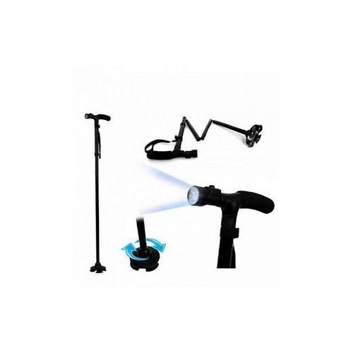 Canne pliante à double poignée