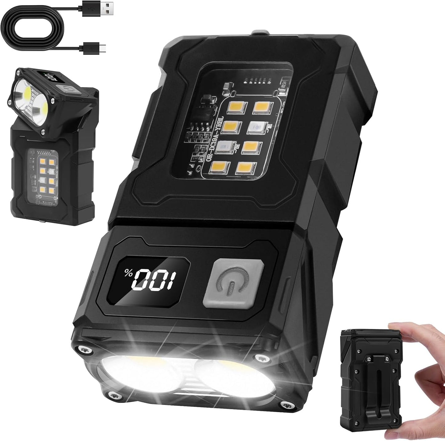 Lampe Tactique COB LED 90° | Éclairez Exactement Là Où Vous En Avez Besoin