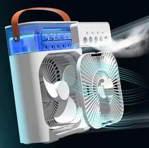 Ventilateur Brumisateur d'Air Portatif 3-en-1 ( DIMENSION DE 27 CM SUR 21 CM )