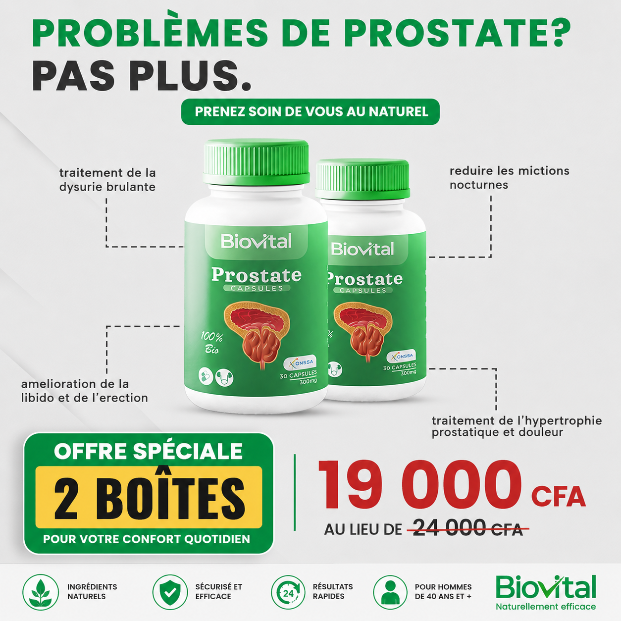 Prostate: Confort et Bien-être de la Prostate ( 1 achetez = 1 gagner )