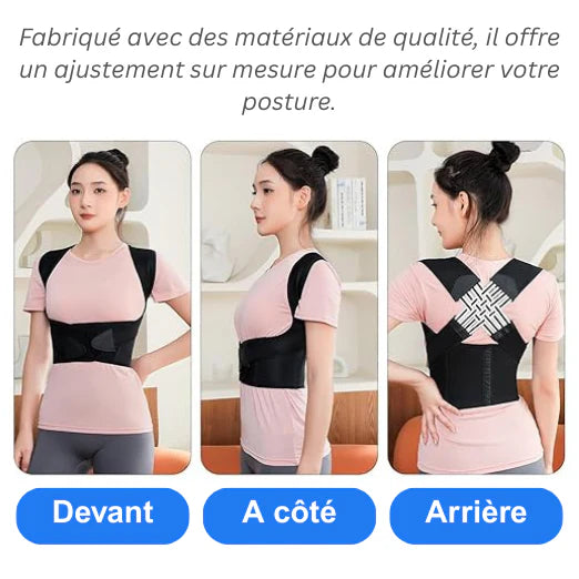 Correcteur de Posture Ajustable pour Hommes et Femmes