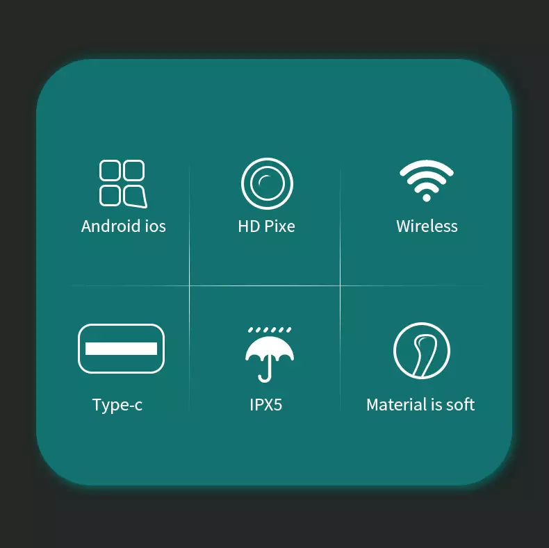 Kit de Nettoyage des Oreilles Sans Fil avec Caméra HD & Lumière LED