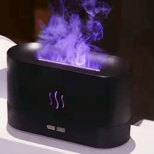 Diffuseur d’Huiles Essentielles à Flamme Simulée AWH | Humidificateur Brumisateur Portable