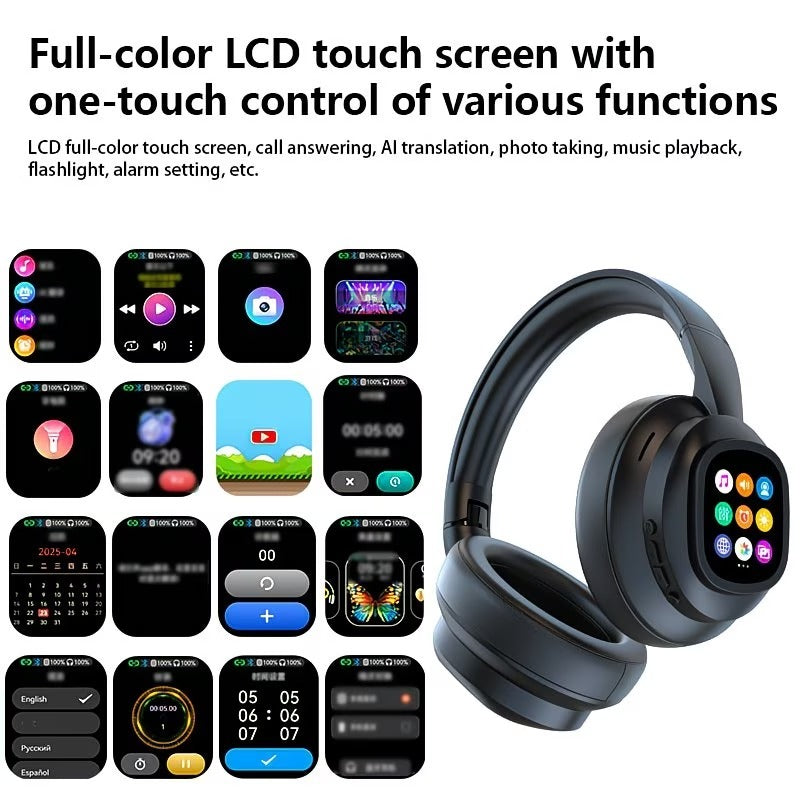 AI SOUNDPRO® Écouteurs Sans Fil AI + Écran LCD