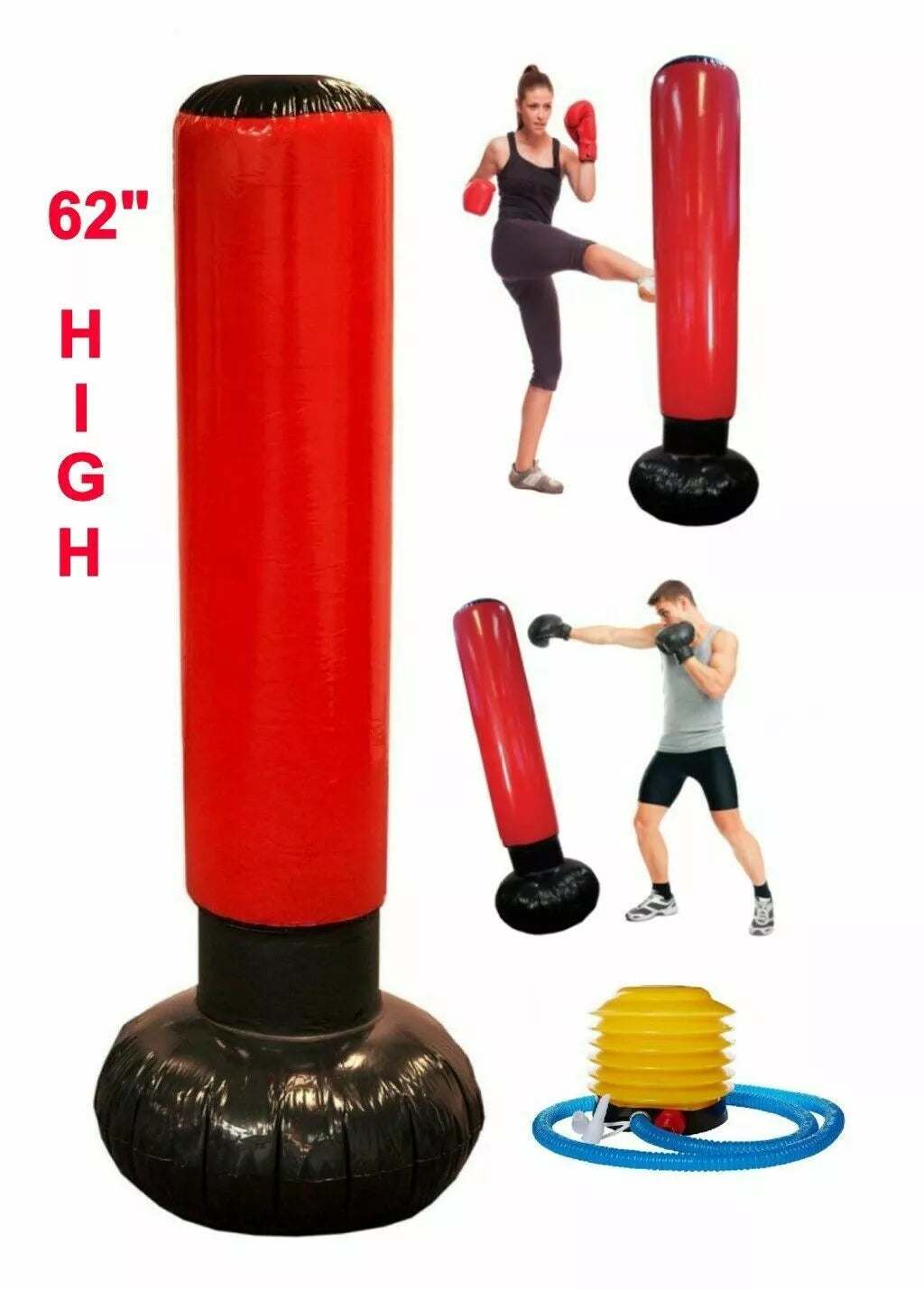 Sac de Frappe Gonflable Ludique Cadeau Parfait pour Enfants Actifs