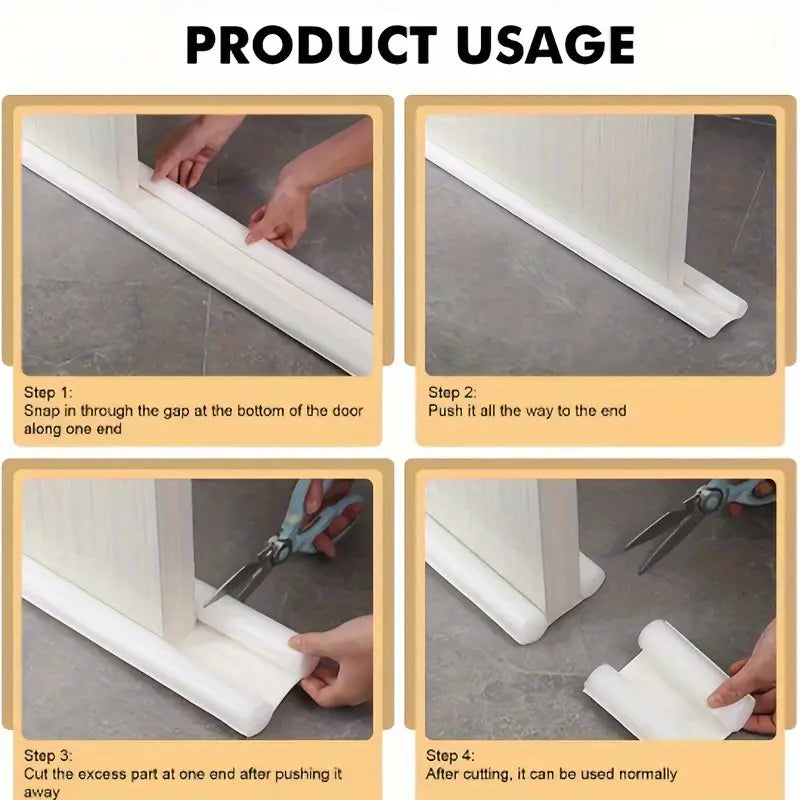 pack de 4 Bandes d'Étanchéité Inférieure de Porte