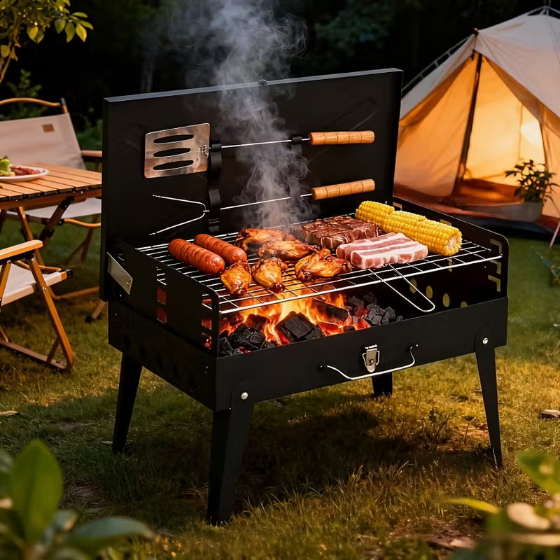 QuickGrill™ Barbecue Pliable – Grillades Rapides Où Que Vous Soyez