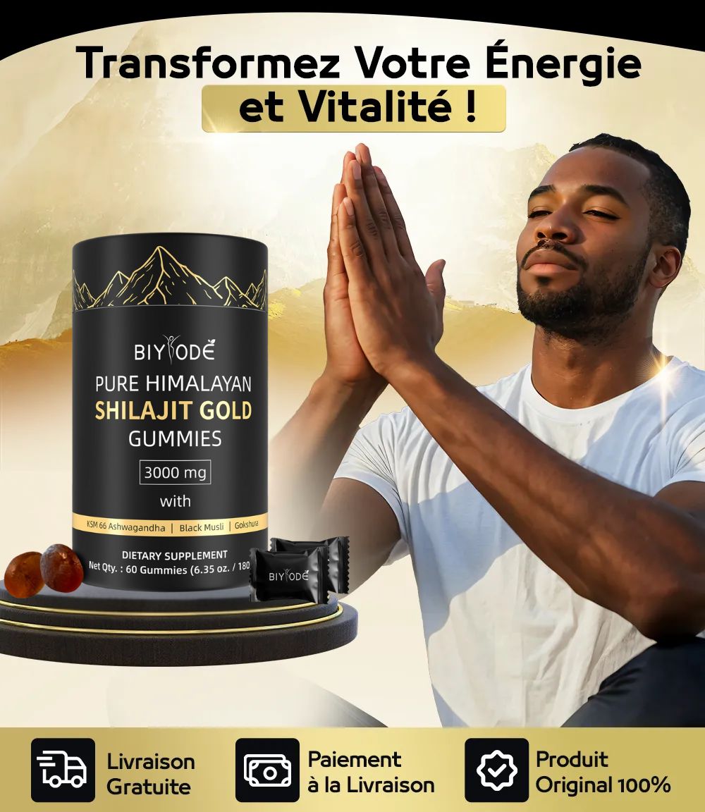 Force naturelle de l’Himalaya : Shilajit & Ashwagandha en gummies