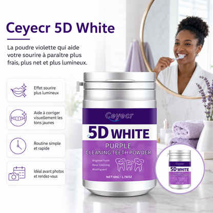 Ceyecr 5D White | Poudre Violette Correctrice Pour Un Sourire Plus Lumineux