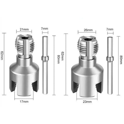 Visiotube® Kit Outil de Filetage 2 en 1 – Taraud Interne & Externe pour Tuyaux