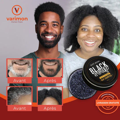 🍀 Savon BIO pour Barbe et cheveux Blanc 🍀