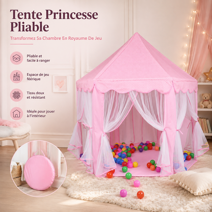 Tente Princesse Pliable | Transformez Sa Chambre En Royaume En Quelques Secondes