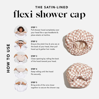 Bonnet de Douche Chic & Confort – Zéro humidité, zéro marque !