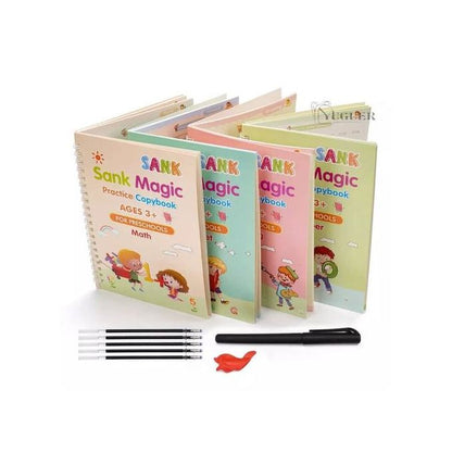 MagicLearn™ Cahiers Magiques Réutilisables Pour Enfants | Écrivez, Effacez, Recommencez à l'Infini