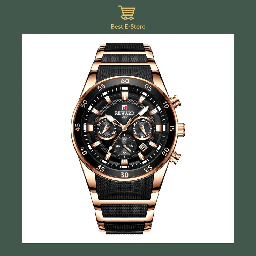 Rewardvip® Montre Homme Premium – Design Élégant & Moderne