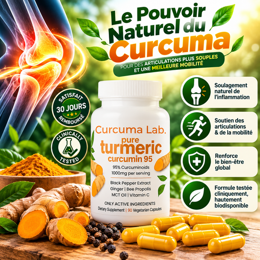 🌿 Gélules de Curcuma BioVital™ : Confort Articulaire, Mobilité & Bien-Être