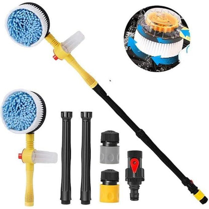 AquaBrush™ Brosse Rotative Pour Lavage Auto | Mousse Intégrée, Sans Électricité