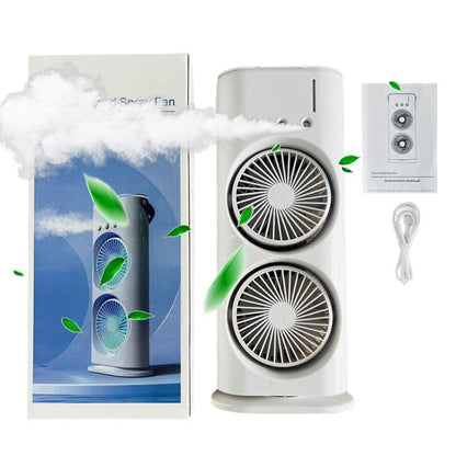 BreezeMist Duo™ | Double Ventilation & Brume Fraîche Partout
