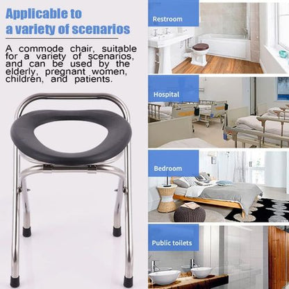 Chaise Percée Pliable Portable Aide aux Personnes Âgées