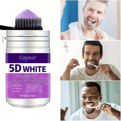 Ceyecr 5D White | Poudre Violette Correctrice Pour Un Sourire Plus Lumineux