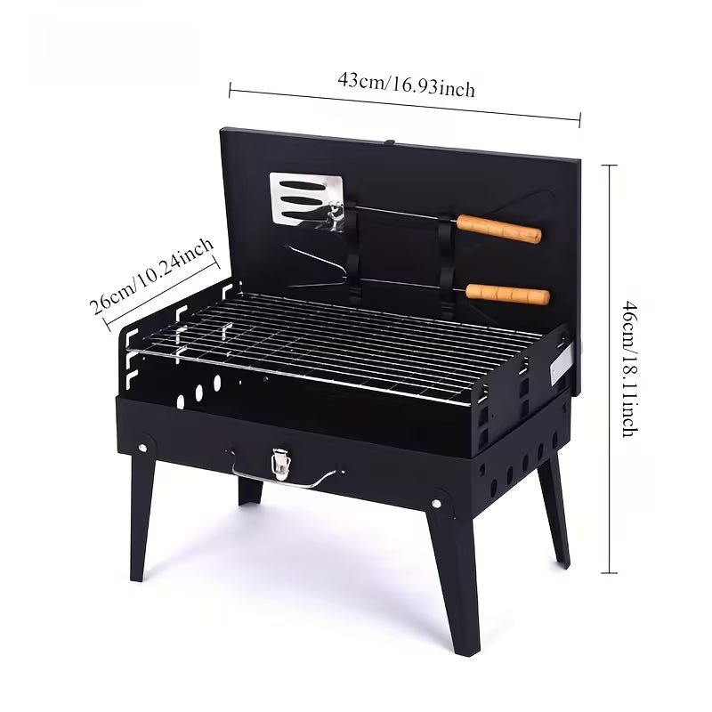 QuickGrill™ Barbecue Pliable – Grillades Rapides Où Que Vous Soyez