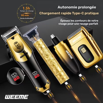 Kit de Toilettage WEEME 4-en-1 – Look Parfait à la Maison