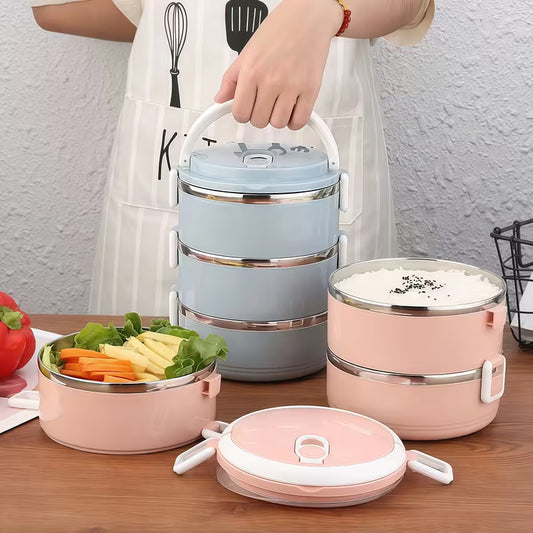 ThermaBox™ Ensemble de3  lunch box en acier inoxydable avec couvercles
