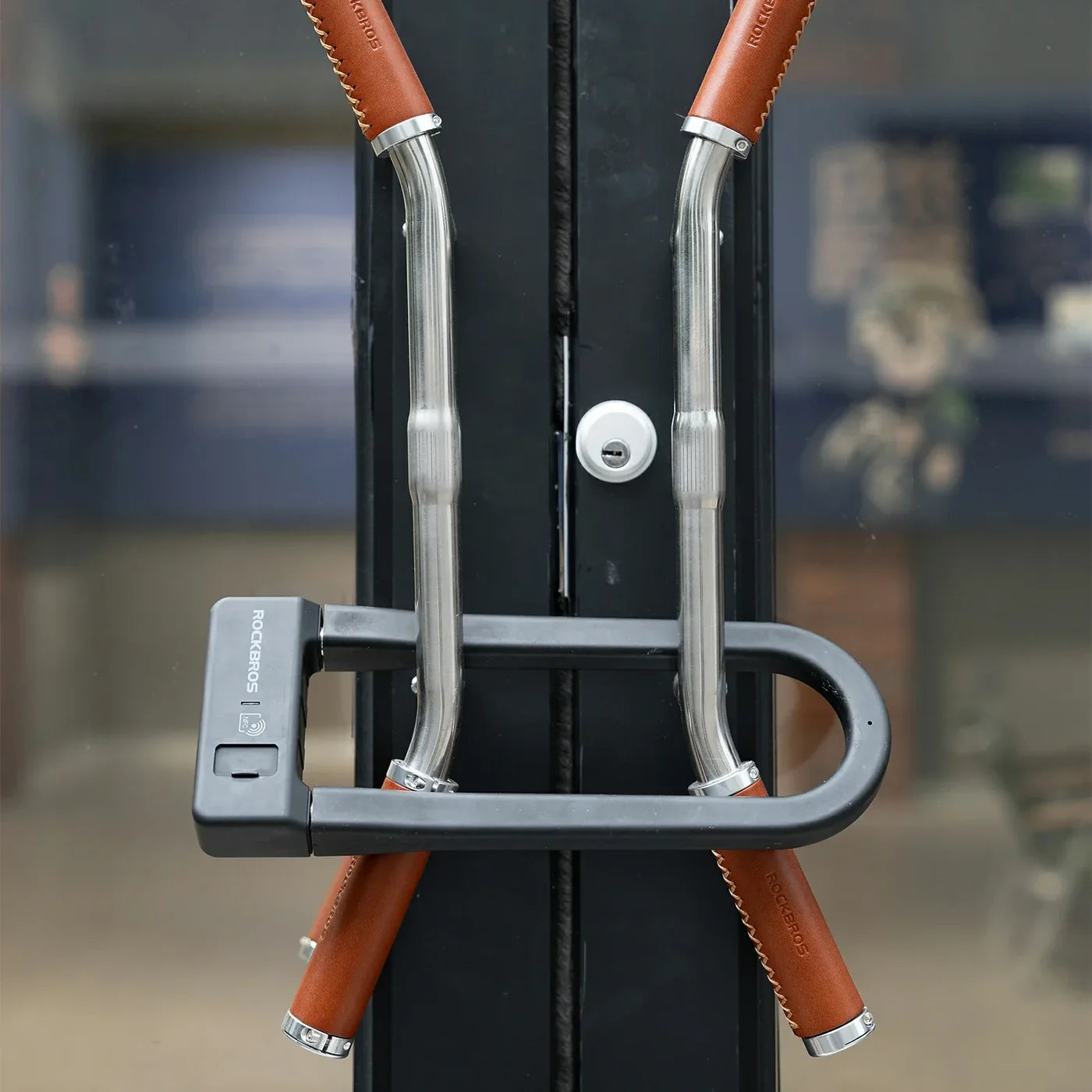 ROCKBROS™ Cadenas Antivol Intelligent en U | Votre Empreinte Devient Votre Clé