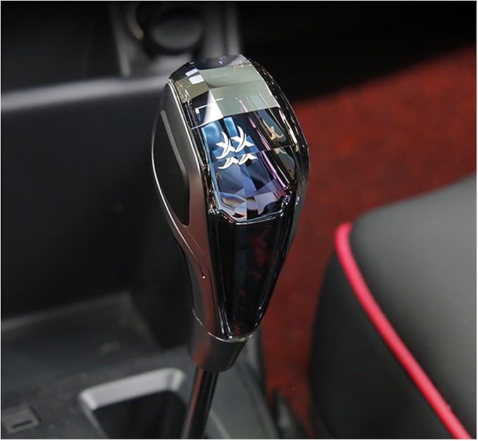 Cristalux® Pommeau de Levier de Vitesse en Cristal LED – Universel VW, Audi, Toyota & Plus