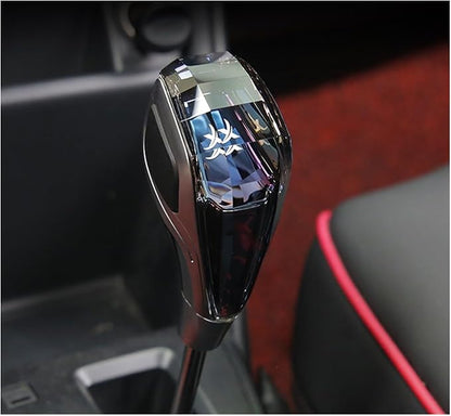 Cristalux® Pommeau de Levier de Vitesse en Cristal LED – Universel VW, Audi, Toyota & Plus