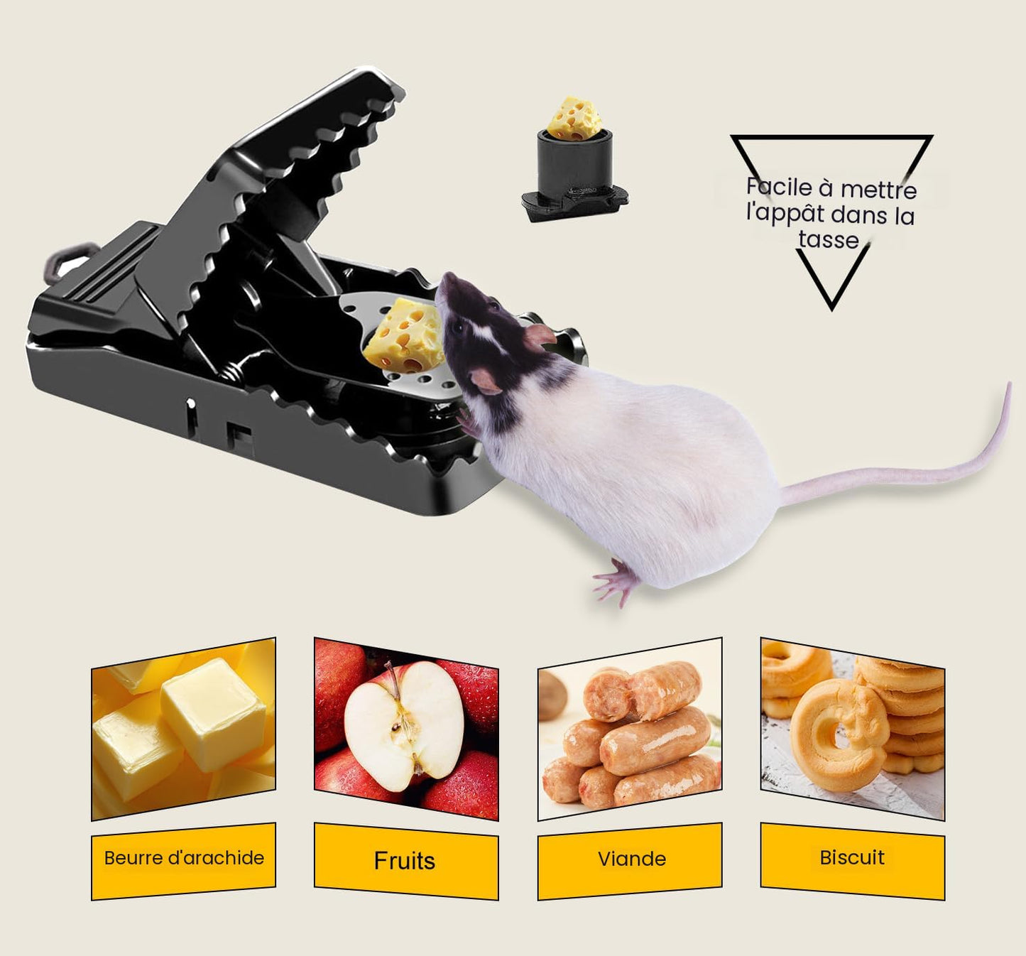 Lot De 6 Pièges À Souris En Plastique | Stoppez Les Intrusions Et Protégez Votre Maison