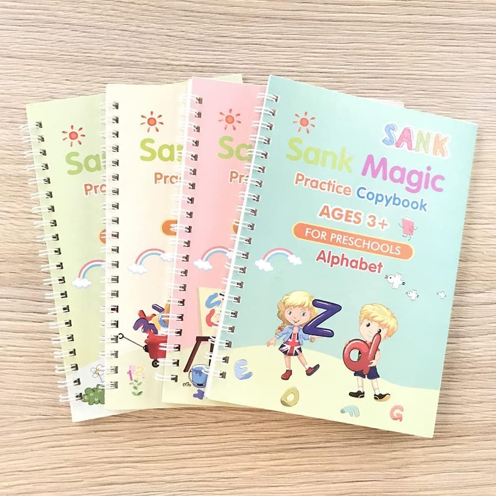 MagicLearn™ Cahiers Magiques Réutilisables Pour Enfants | Écrivez, Effacez, Recommencez à l'Infini