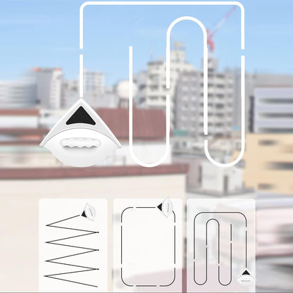 Nettoyeur de vitres double face à économie d'énergie