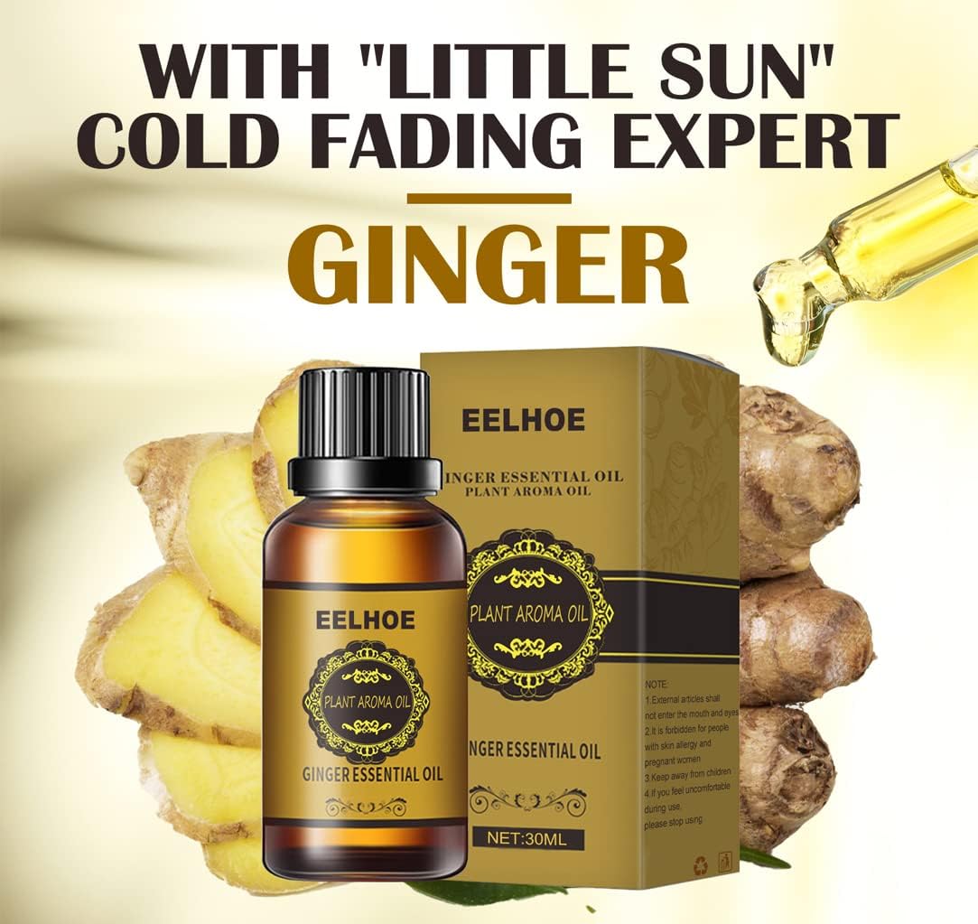 GingerFlow™ Huile de Massage au Gingembre | Soin Bien-Être Corps & Massage Relaxant