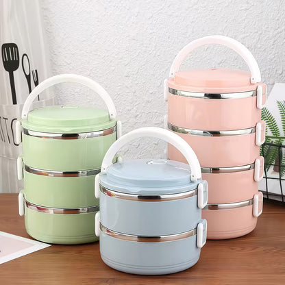 ThermaBox™ Ensemble de3  lunch box en acier inoxydable avec couvercles