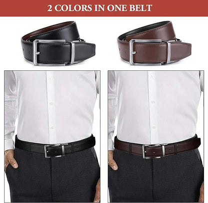 fitcheck® Ceinture Réversible en Cuir Homme – Style et Confort Quotidien