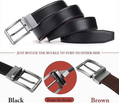 fitcheck® Ceinture Réversible en Cuir Homme – Style et Confort Quotidien