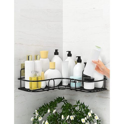 Support d’Angle de Rangement Mural Moderne en Métal Autocollant