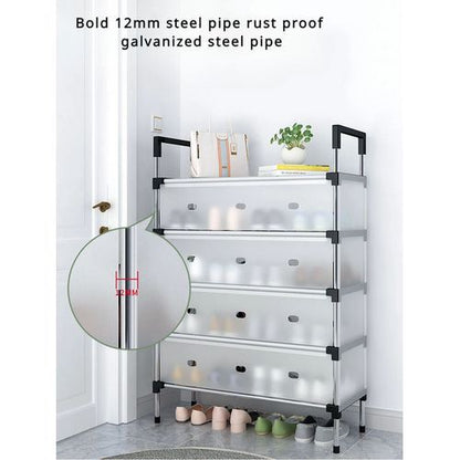 Meuble de Rangement à 4 Niveaux pour Chaussures