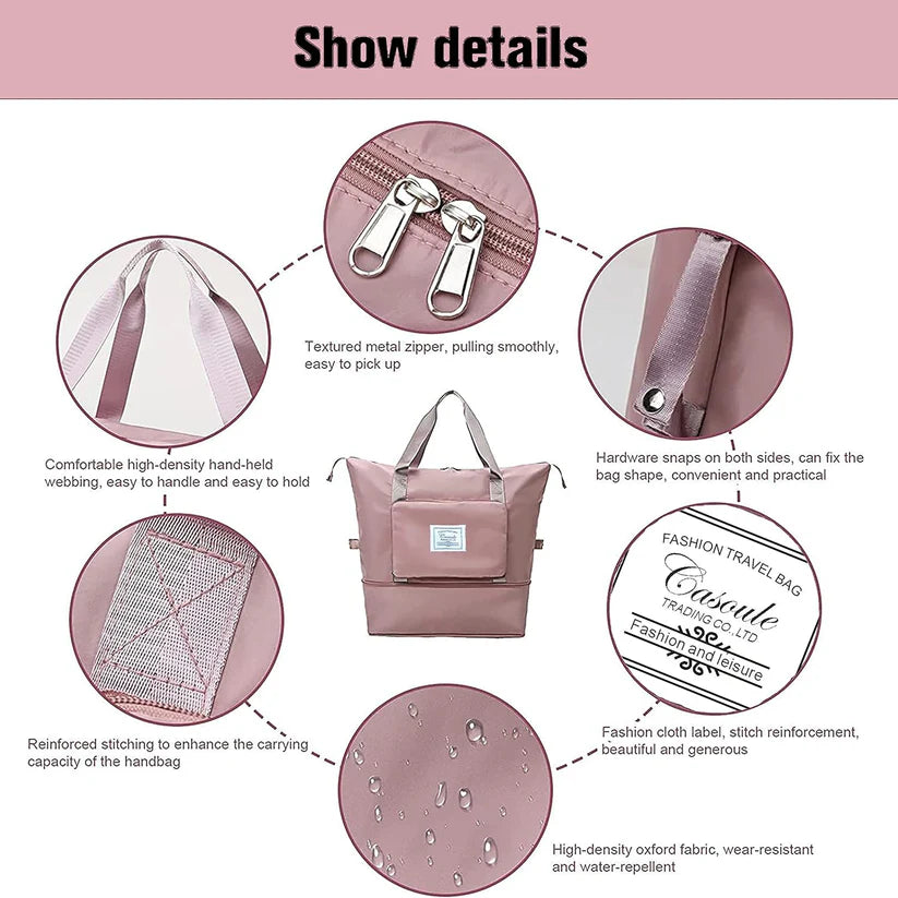 Sac Multi-Capacité pliable Du Compact au XXL en 3 Secondes