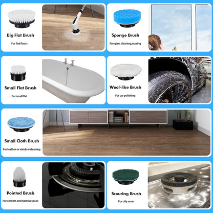 brosse de nettoyage sans fil pour moyeu de roue