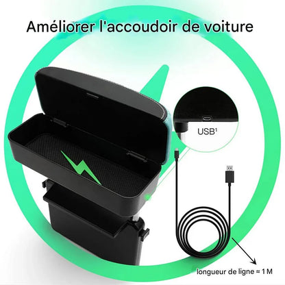 Accoudoir Universel de Voiture avec Chargeur Sans Fil – Confort et Praticité