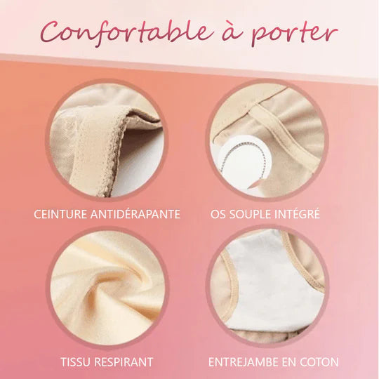 Culotte gainante minceur de taille haute compression croisée