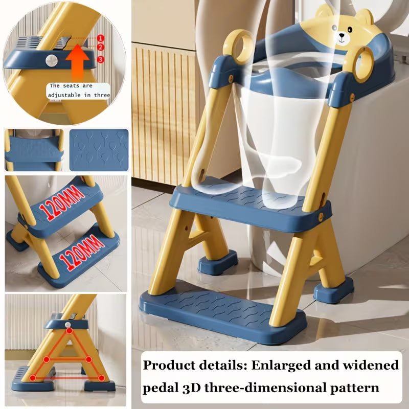 KidPotty® Siège de toilette d'apprentissage réglable 2 en 1 pour enfants