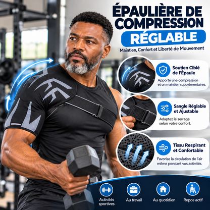 Épaulière de Compression Réglable – Maintien & Soutien de l'Épaule