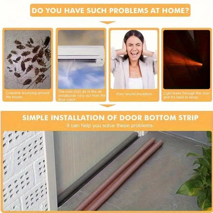 pack de 4 Bandes d'Étanchéité Inférieure de Porte