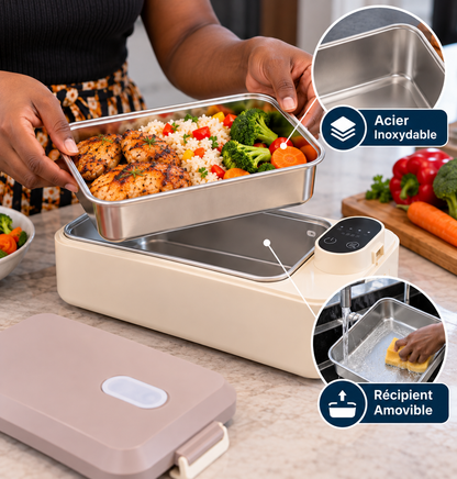 Lunch Box Électrique Chauffante Rechargeable